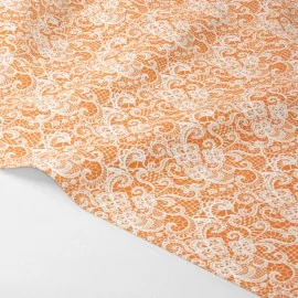 Dantelă Effect fetru sau fetru moale Panel Mod.1 - Culoare portocalie|IDEEINFELTRO.COM
