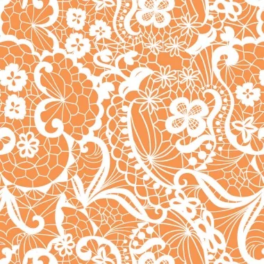 Vilt of Dun Vilt Lace Effect Panel Mod.2 - Oranje Kleur 2