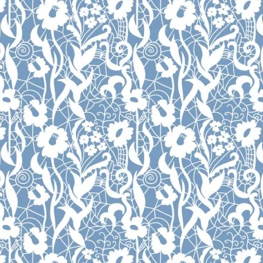 Paneel in Vilt of Dun Vilt Lace Effect Mod.4 - Avion Blauwe Kleur 2