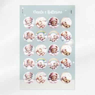 Bolas de nacimiento en tela de fieltro "It'S A Boy" mod.12 Certificado EN 71-3 2