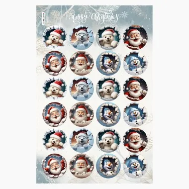 Bolas de Navidad en tela de fieltro de 10, 12 y 16 cm - perro con sombrero - cod.242|IDEEINFELTRO.COM 2