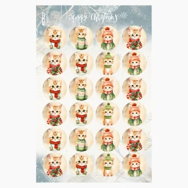 Bolas de Navidad en tela de fieltro de 10, 12 y 16 cm - perro con sombrero - cod.242|IDEEINFELTRO.COM 2