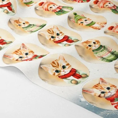 Kerstballen in Dun Vilt 20 stuks ø 10 cm - vintage Kerstman - cod.166|IDEEINFELTRO.COM