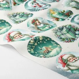 Weihnachtskugeln in Filzstoff 24 Stück - Teal Decorations|IDEEINFELTRO.COM