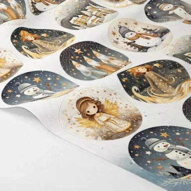 Kerstballen In Dun Vilt "Deer Snow" gecertificeerd en 71-3|IDEEINFELTRO.COM