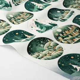 Palline natalizie in pannolenci 24 pezzi - personaggi e decorazioni verde|IDEEINFELTRO.COM