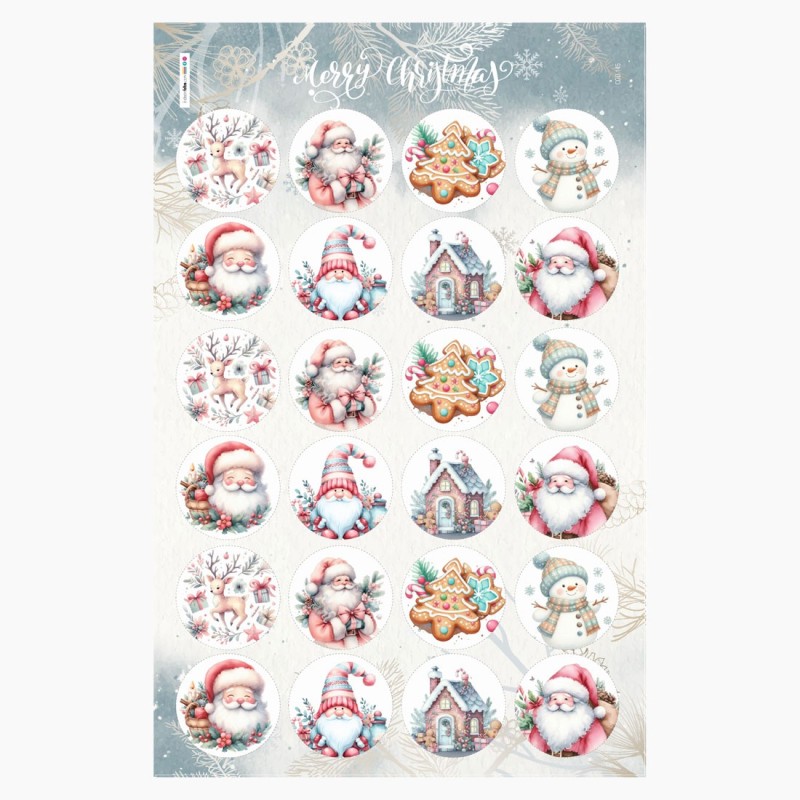Boules de Noël en tissu feutre 24 pièces - Décorations de Noël mixtes