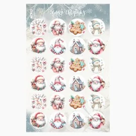 Boules de Noël en tissu feutre 24 pièces - Décorations de Noël mixtes