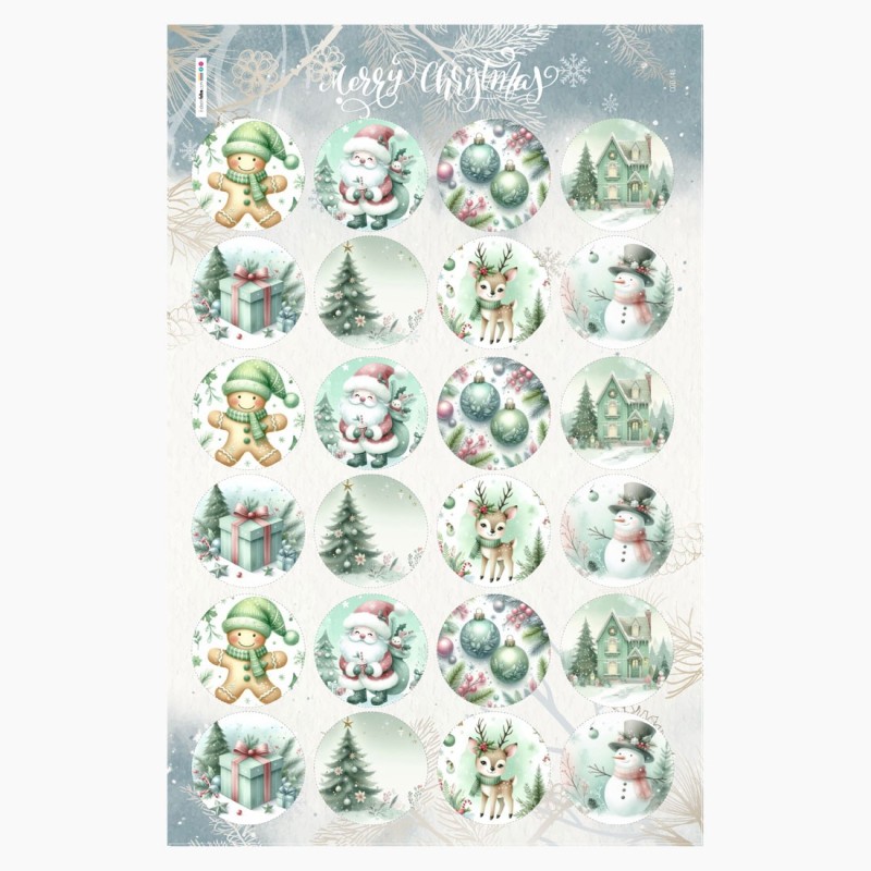 Weihnachtskugeln in Filzstoff 24 Stück - Gemischte Weihnachtsdekoration Teal