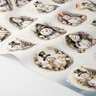 Kerstballen In Dun Vilt "Deer Snow" gecertificeerd en 71-3|IDEEINFELTRO.COM