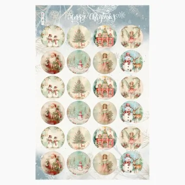 Globuri de Crăciun fetru moale 24 bucăți - Decorațiuni de Crăciun vintage mod.1|IDEEINFELTRO.COM 2