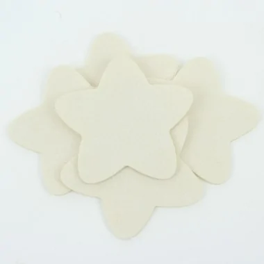 Étoile feutre socle taille 11 cm - kit de 20 pièces couleur au choix