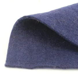 Feltro lana blu scuro 25x35 cm|IDEEINFELTRO.COM