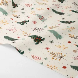 Filzstoff und bastelfilz Druck Weihnachten - Setzlinge und Zweige|IDEEINFELTRO.COM