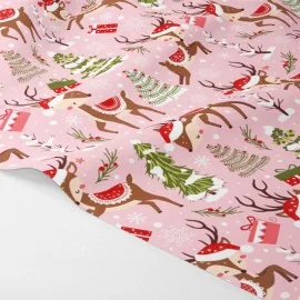 Imprimeufetru moale și fetru Crăciun - Puieți de căprioară și roz|IDEEINFELTRO.COM