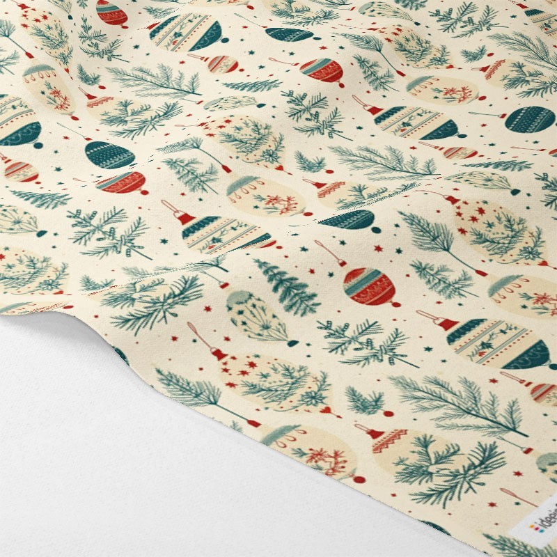 Dun Vilt en Vilt kerst print - maretak en ballen mod.4