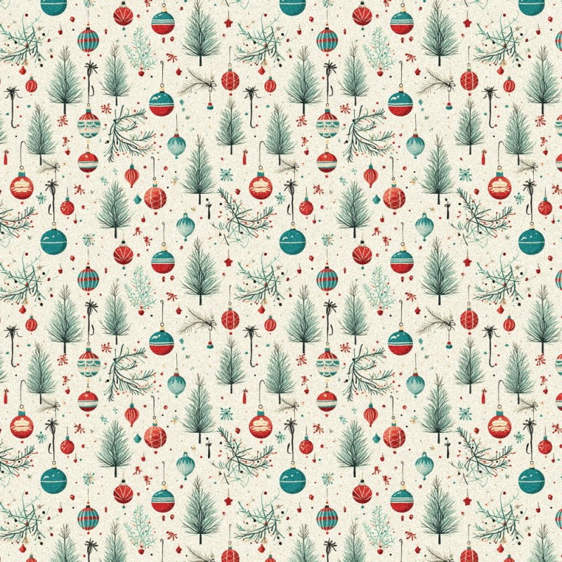 Pannolenci e feltro stampa natale - vischio e palline mod. 5|IDEEINFELTRO.COM