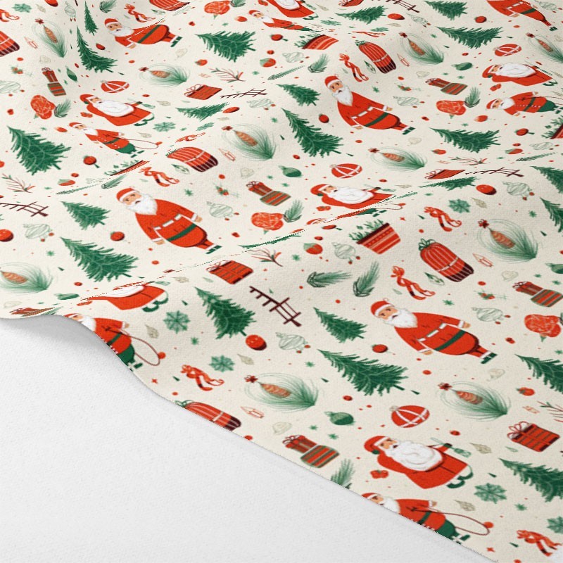 Pannolenci e feltro stampa natale - babbo natale e alberelli mod. 10|IDEEINFELTRO.COM