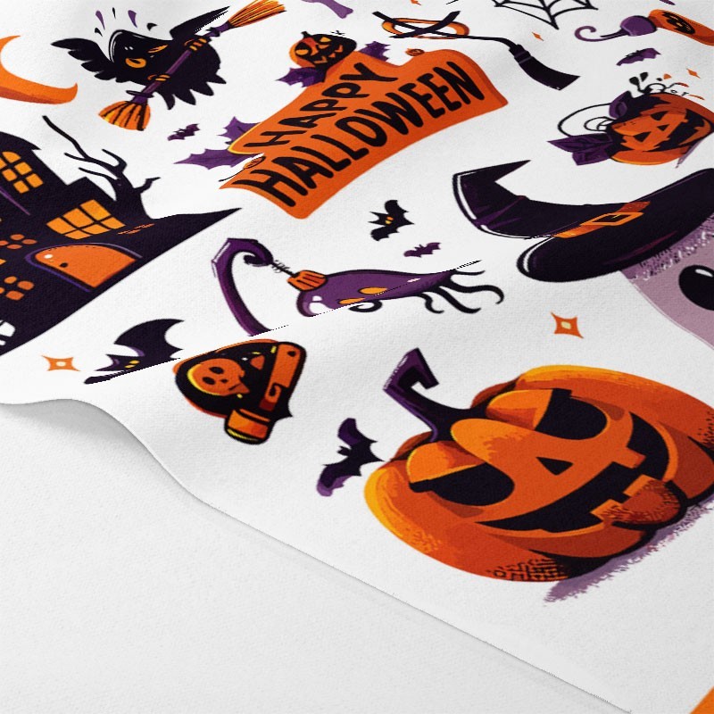 Panel de fieltro fino impreso "halloween" decoraciones mixtas mod. 02