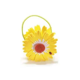BOLSO DE MANO DAISY FIELTRO CON MARIQUITA - NARANJA