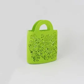Gesneden Zak In Vilt Rose - Zuur Groen