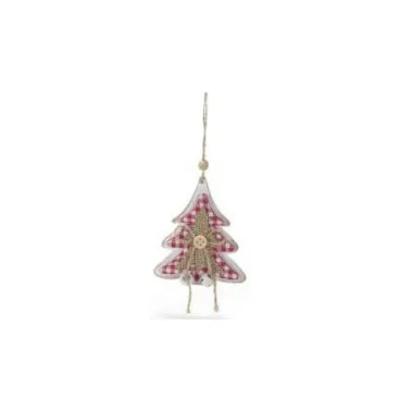 WOODEN DECORATION AND FELT WITH BELL