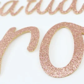 Custom Name or Word in eva Glitter Rubber - Font 6|IDEEINFELTRO.COM