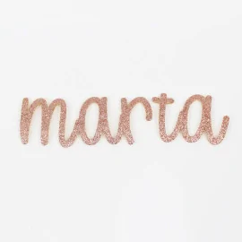Custom Name or Word in eva Glitter Rubber - Font 6|IDEEINFELTRO.COM