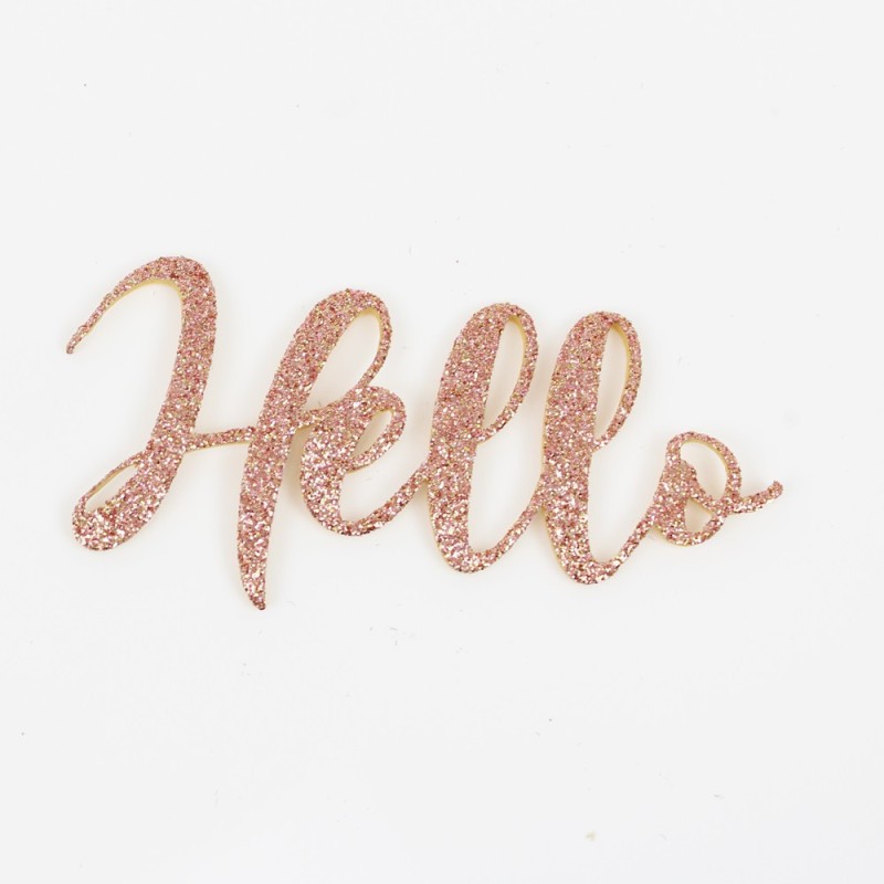 Nom ou mot personnalisé en eva Glitter Rubber - Police 9
