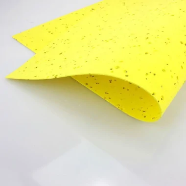 GOMMA CREPLA LAVORATA "SUGHERO" 40 X 60 CM - GIALLO