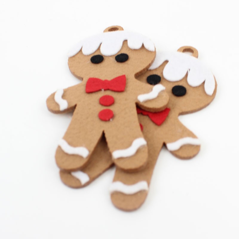 12 Décorations de Noël - Sapin - En feutrine mod. 4