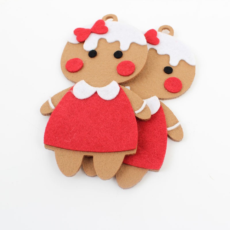 12 Kerstversiering - Spar - In Vilt mod. 4