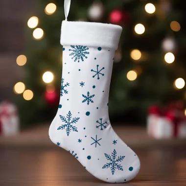 Christmas Stocking Panel In soft felt Mod.38 - EN 71-3 Certificate