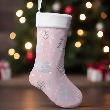 Christmas Stocking Panel In soft felt Mod.38 - EN 71-3 Certificate