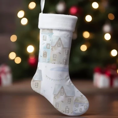 Christmas Stocking Panel In soft felt Mod.38 - EN 71-3 Certificate