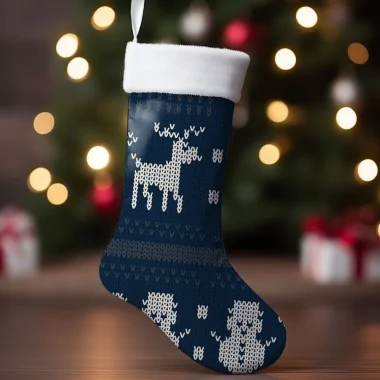 Christmas Stocking Panel In soft felt Mod.38 - EN 71-3 Certificate
