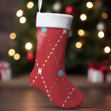 Christmas Stocking Panel In soft felt Mod.38 - EN 71-3 Certificate