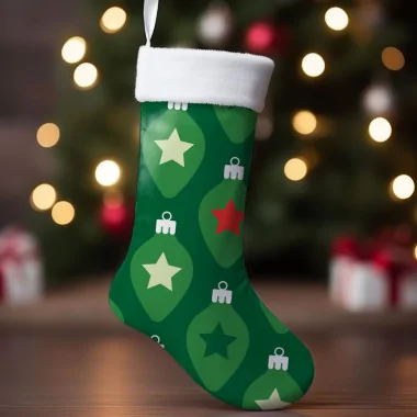 Christmas Stocking Panel In soft felt Mod.38 - EN 71-3 Certificate