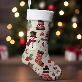 Weihnachtsstrumpf in Filzstoff Mod.38 - EN 71-3 Zertifikat