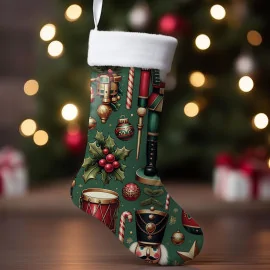 Panel de Calcetines de Navidad en tela de fieltro Mod.38 - Certificado EN 71-3