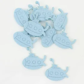 Gabarits feutre sous - marin gravés – kit de 30 pièces