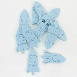 Gabarits feutre fusée gravés – kit de 30 pièces