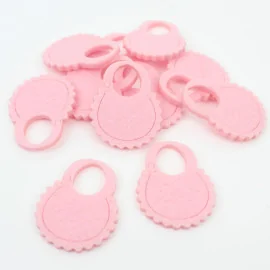 Shapes in felt bib with engraving – kit of 30 pieces