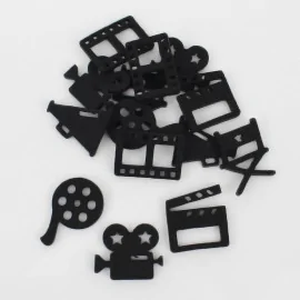 Cinema mix felt silhouette kit - custom size & color (30 pieces)