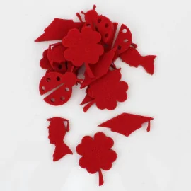 Graduation boy felt mix silhouette kit - custom size & color (30 pieces)