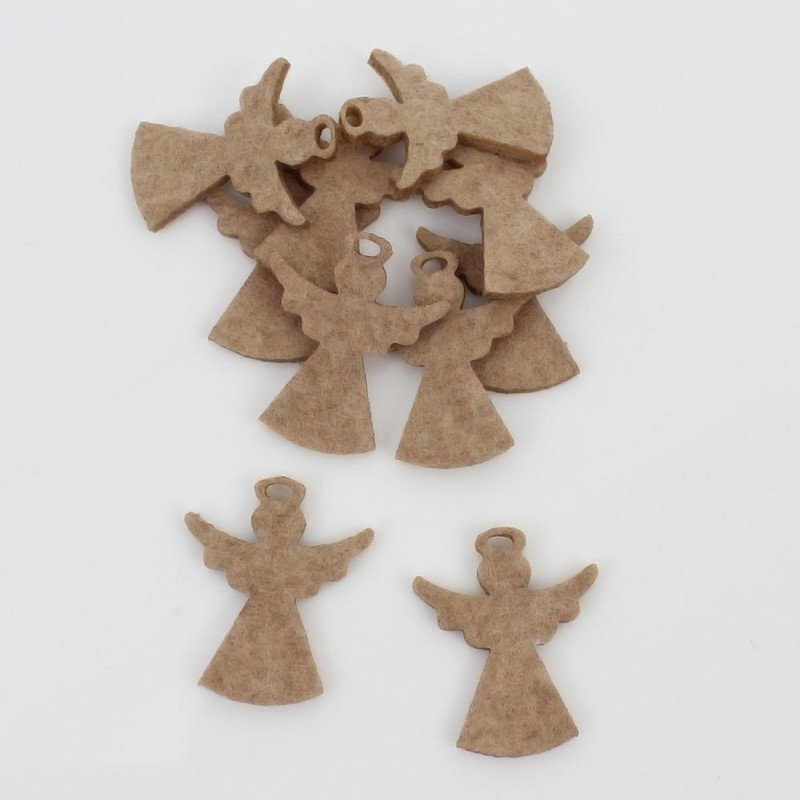 Angeli in feltro o pannolenci - dimensione e colore personalizzato (40 pezzi)|IDEEINFELTRO.COM