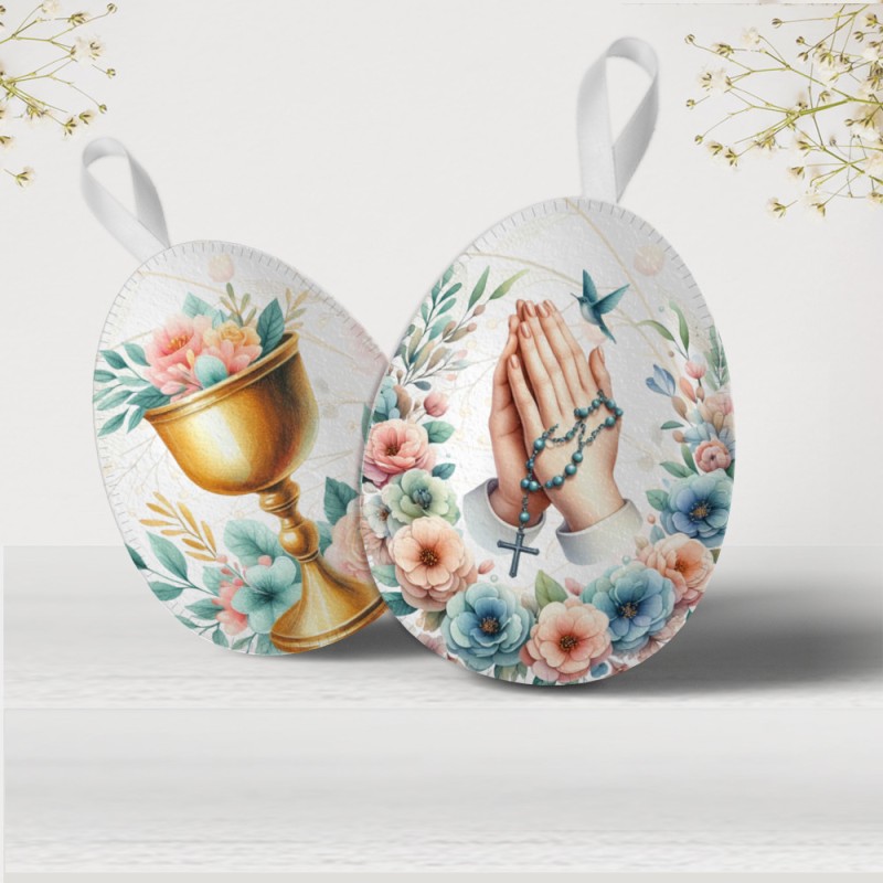 Ostertafel in Bastelfilz Modell 97 "Frohe Ostern" - Heilige Bilder