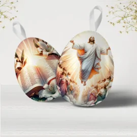 Pascua en fieltro fino "felices pascuas" modelo 101 - resurrección