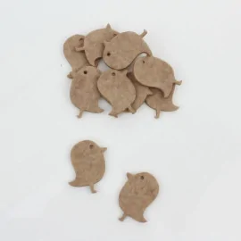 Oiseaux en feutre ou feutrine - taille et couleur personnalisées (40 pièces)