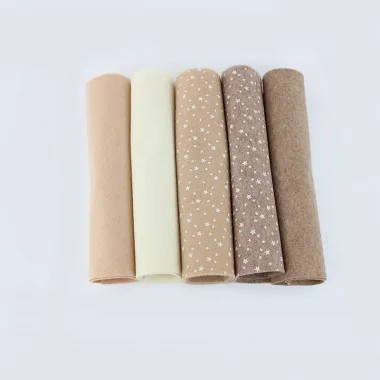 Tela De Fieltro 20X30 cm Mix - Kit de Ahorro Estrellas Azules 10 Hojas|IDEEINFELTRO.COM